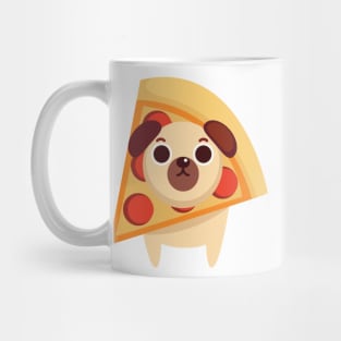 Pug Dog Pizza Mug